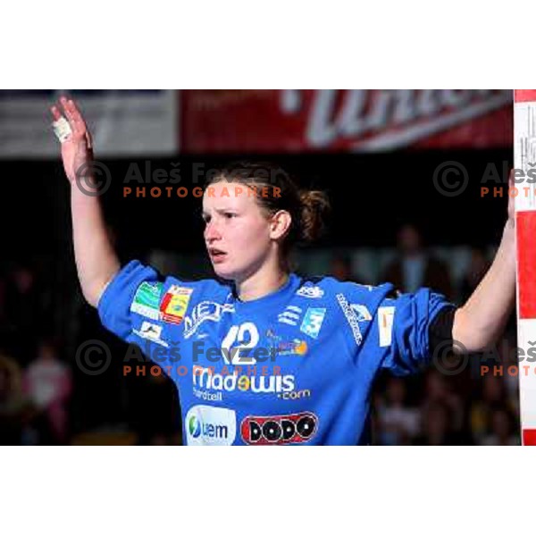 Leynaud at handball match Krim Mercator (SLO)- Metz Handball (FRA) in round2 of EHF Women\'s Championsleague, played in Ljubljana, Slovenia 9.11.2008. Metz Handball won 31:26 