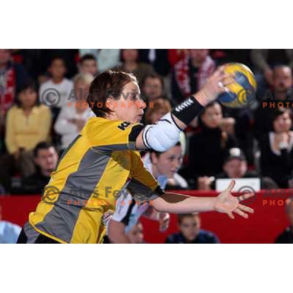 Tanja Oder at handball match Krim Mercator (SLO)- Metz Handball (FRA) in round2 of EHF Women\'s Championsleague, played in Ljubljana, Slovenia 9.11.2008. Metz Handball won 31:26 