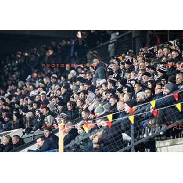 Fans of Mura during Pivovarna Union Slovenian Cup 2025/26 football match between NK Mura and NK Nafta 1903 in Fazanerija, Murska Sobota, Slovenia on December 3, 2025. Photo: Jure Banfi