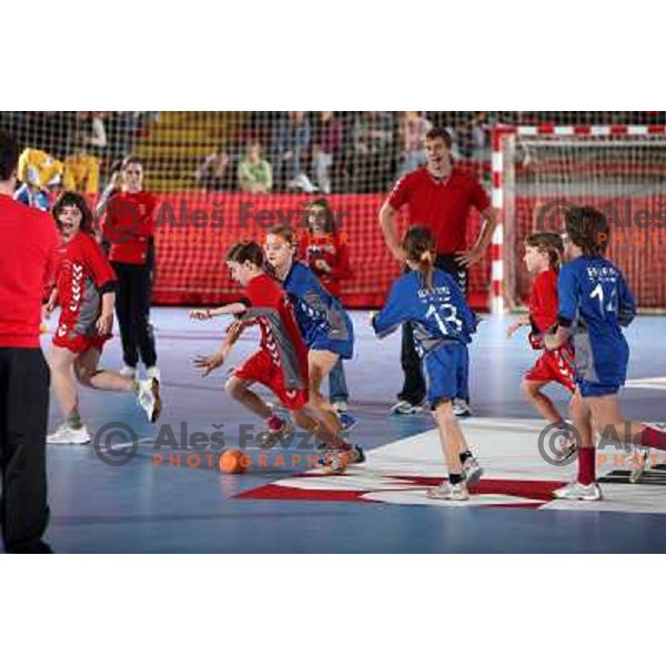 at handball match Krim Mercator (SLO)- Metz Handball (FRA) in round2 of EHF Women\'s Championsleague, played in Ljubljana, Slovenia 9.11.2008. Metz Handball won 31:26 