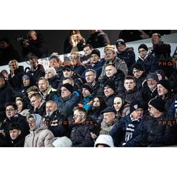 Fans of Mura during Pivovarna Union Slovenian Cup 2025/26 football match between NK Mura and NK Nafta 1903 in Fazanerija, Murska Sobota, Slovenia on December 3, 2025. Photo: Jure Banfi