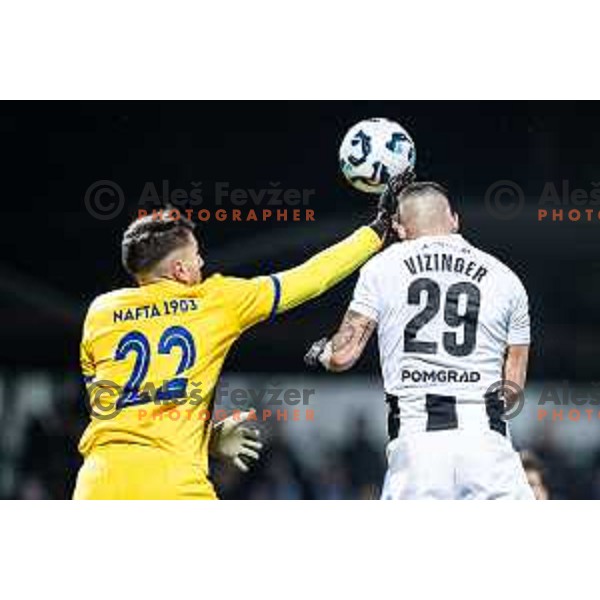 Dario Vizinger in action during Pivovarna Union Slovenian Cup 2025/26 football match between NK Mura and NK Nafta 1903 in Fazanerija, Murska Sobota, Slovenia on December 3, 2025. Photo: Jure Banfi