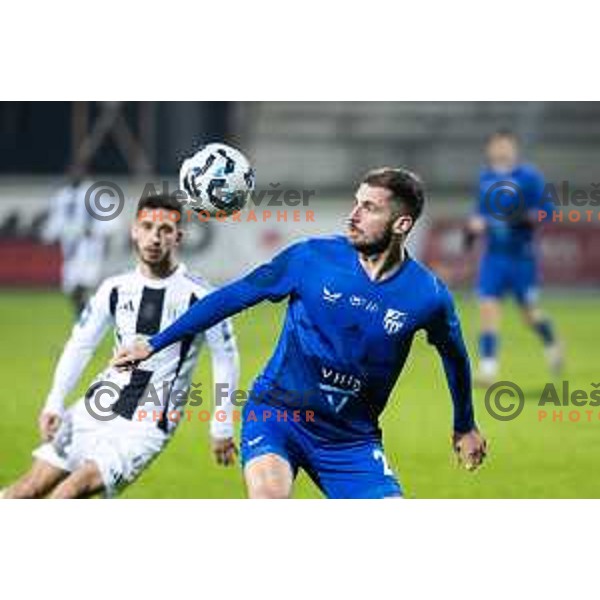 Tibor Gorenc Stankovic in action during Pivovarna Union Slovenian Cup 2025/26 football match between NK Mura and NK Nafta 1903 in Fazanerija, Murska Sobota, Slovenia on December 3, 2025. Photo: Jure Banfi