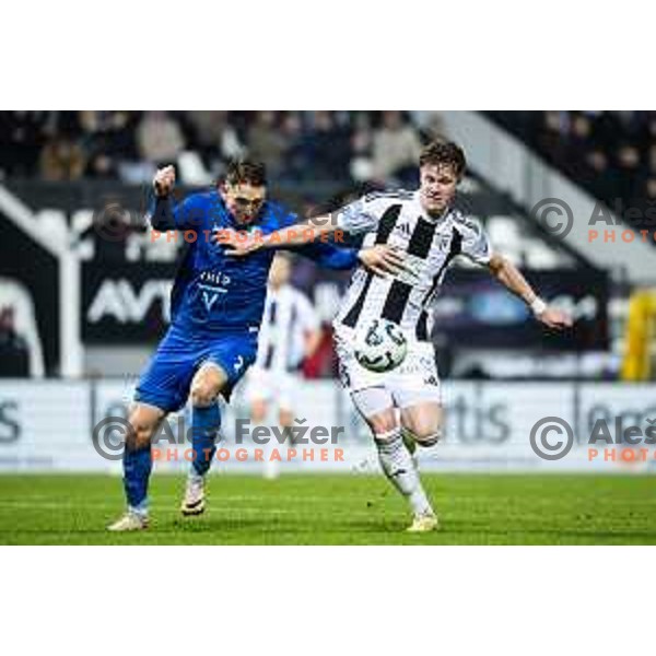 Rok Pirtovsek in action during Pivovarna Union Slovenian Cup 2025/26 football match between NK Mura and NK Nafta 1903 in Fazanerija, Murska Sobota, Slovenia on December 3, 2025. Photo: Jure Banfi