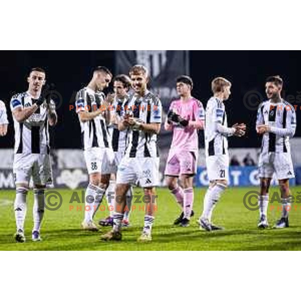 Dario Vizinger and Niko Kasalo before Pivovarna Union Slovenian Cup 2025/26 football match between NK Mura and NK Nafta 1903 in Fazanerija, Murska Sobota, Slovenia on December 3, 2025. Photo: Jure Banfi