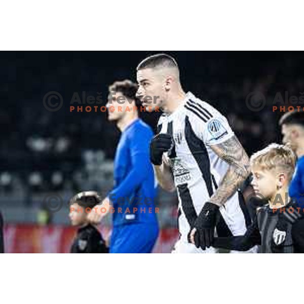 Dario Vizinger before Pivovarna Union Slovenian Cup 2025/26 football match between NK Mura and NK Nafta 1903 in Fazanerija, Murska Sobota, Slovenia on December 3, 2025. Photo: Jure Banfi