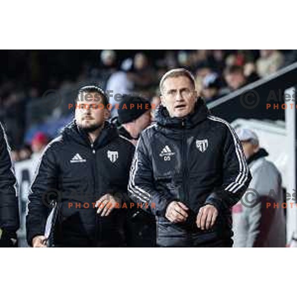 Darjan Slavic, head coach of NK Mura during Pivovarna Union Slovenian Cup 2025/26 football match between NK Mura and NK Nafta 1903 in Fazanerija, Murska Sobota, Slovenia on December 3, 2025. Photo: Jure Banfi