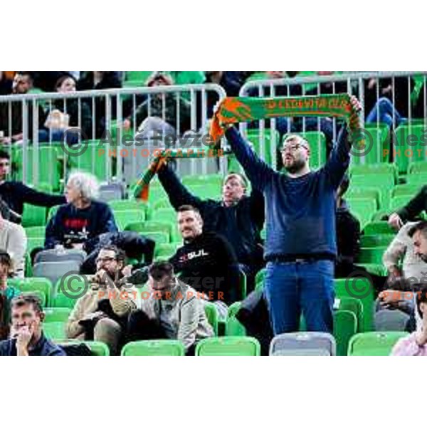 in action during BKT EuroCup 2025/2026 basketball match between Cedevita Olimpija (SLO) and Slask Wroclaw (POL) in SRC Stozice, Ljubljana, Slovenia on December 4, 2025. Photo: Filip Barbalic