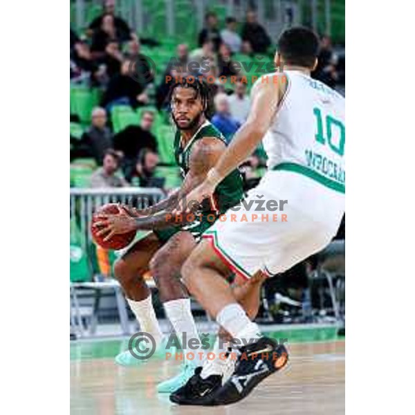 in action during BKT EuroCup 2025/2026 basketball match between Cedevita Olimpija (SLO) and Slask Wroclaw (POL) in SRC Stozice, Ljubljana, Slovenia on December 4, 2025. Photo: Filip Barbalic
