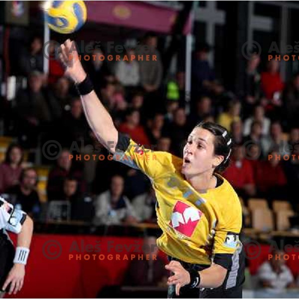 Andrea Lekic at handball match Krim Mercator (SLO)- Metz Handball (FRA) in round2 of EHF Women\'s Championsleague, played in Ljubljana, Slovenia 9.11.2008. Metz Handball won 31:26 