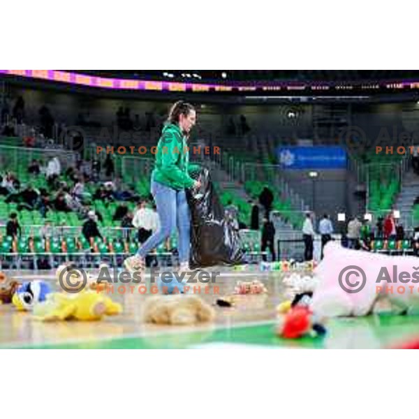 in action during BKT EuroCup 2025/2026 basketball match between Cedevita Olimpija (SLO) and Slask Wroclaw (POL) in SRC Stozice, Ljubljana, Slovenia on December 4, 2025. Photo: Filip Barbalic