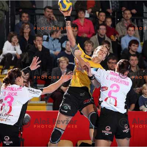 Andrea Lekic at handball match Krim Mercator (SLO)- Metz Handball (FRA) in round2 of EHF Women\'s Championsleague, played in Ljubljana, Slovenia 9.11.2008. Metz Handball won 31:26 