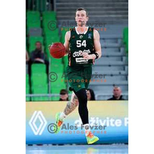in action during BKT EuroCup 2025/2026 basketball match between Cedevita Olimpija (SLO) and Slask Wroclaw (POL) in SRC Stozice, Ljubljana, Slovenia on December 4, 2025. Photo: Filip Barbalic
