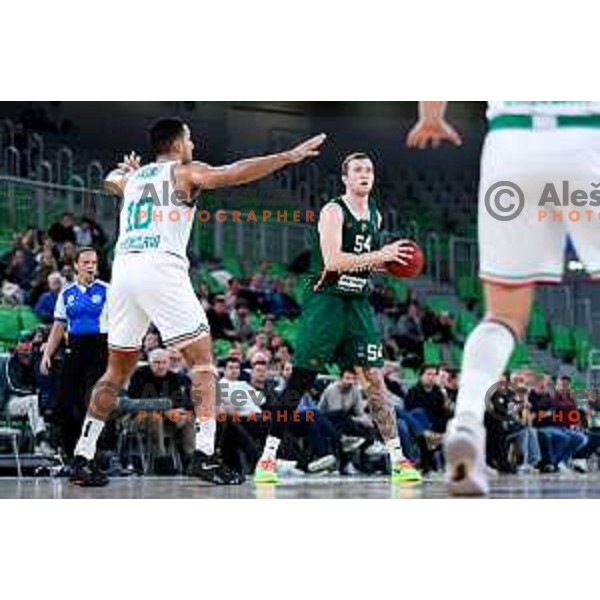 in action during BKT EuroCup 2025/2026 basketball match between Cedevita Olimpija (SLO) and Slask Wroclaw (POL) in SRC Stozice, Ljubljana, Slovenia on December 4, 2025. Photo: Filip Barbalic
