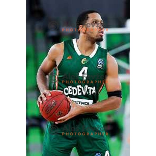 in action during BKT EuroCup 2025/2026 basketball match between Cedevita Olimpija (SLO) and Slask Wroclaw (POL) in SRC Stozice, Ljubljana, Slovenia on December 4, 2025. Photo: Filip Barbalic