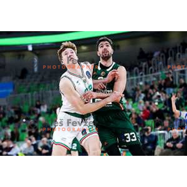 in action during BKT EuroCup 2025/2026 basketball match between Cedevita Olimpija (SLO) and Slask Wroclaw (POL) in SRC Stozice, Ljubljana, Slovenia on December 4, 2025. Photo: Filip Barbalic