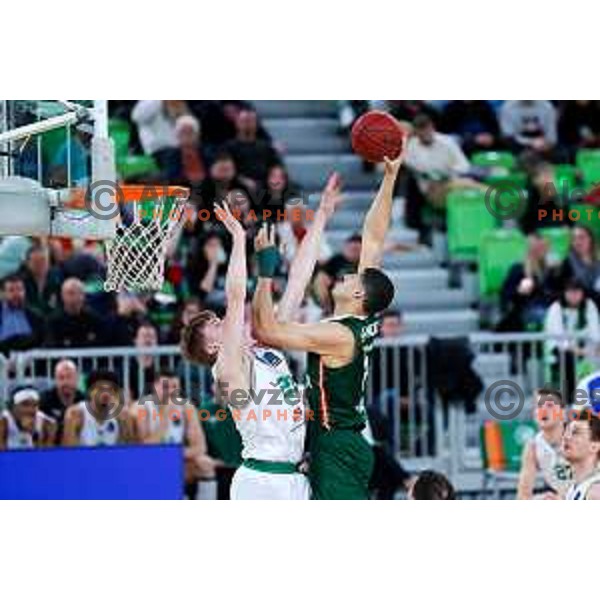 in action during BKT EuroCup 2025/2026 basketball match between Cedevita Olimpija (SLO) and Slask Wroclaw (POL) in SRC Stozice, Ljubljana, Slovenia on December 4, 2025. Photo: Filip Barbalic