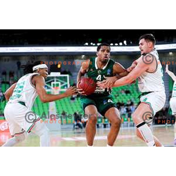 in action during BKT EuroCup 2025/2026 basketball match between Cedevita Olimpija (SLO) and Slask Wroclaw (POL) in SRC Stozice, Ljubljana, Slovenia on December 4, 2025. Photo: Filip Barbalic