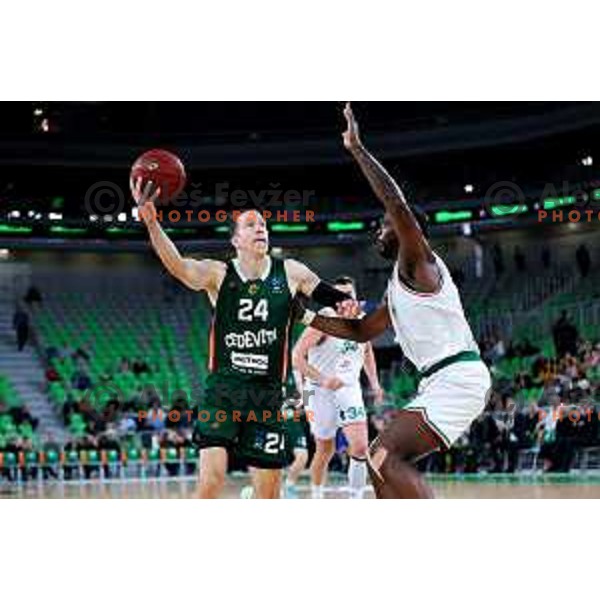 in action during BKT EuroCup 2025/2026 basketball match between Cedevita Olimpija (SLO) and Slask Wroclaw (POL) in SRC Stozice, Ljubljana, Slovenia on December 4, 2025. Photo: Filip Barbalic
