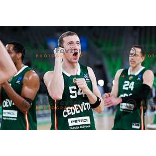 in action during BKT EuroCup 2025/2026 basketball match between Cedevita Olimpija (SLO) and Slask Wroclaw (POL) in SRC Stozice, Ljubljana, Slovenia on December 4, 2025. Photo: Filip Barbalic
