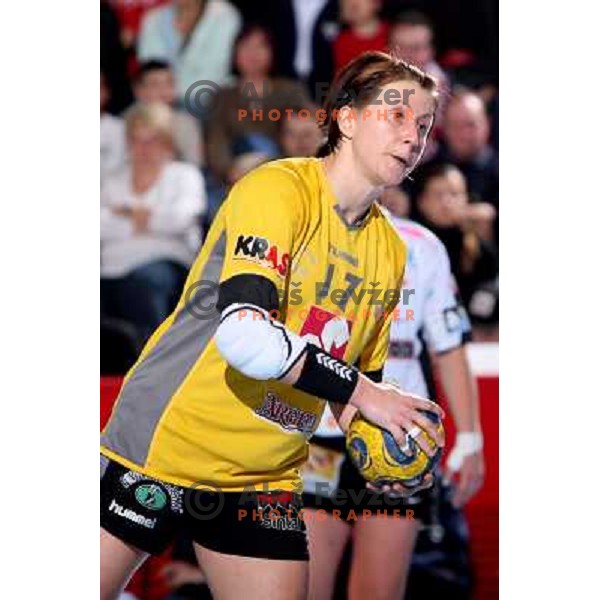 Tanja Oder at handball match Krim Mercator (SLO)- Metz Handball (FRA) in round2 of EHF Women\'s Championsleague, played in Ljubljana, Slovenia 9.11.2008. Metz Handball won 31:26 