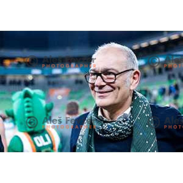 Emil Tedeschi during BKT EuroCup 2025/2026 basketball match between Cedevita Olimpija (SLO) and Slask Wroclaw (POL) in SRC Stozice, Ljubljana, Slovenia on December 4, 2025