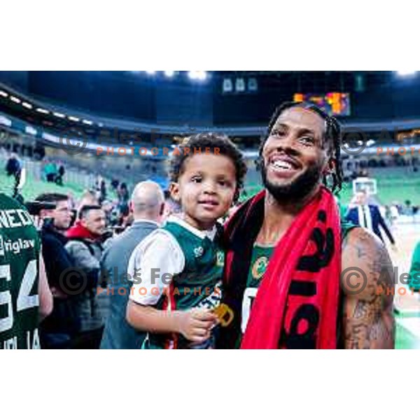 in action during BKT EuroCup 2025/2026 basketball match between Cedevita Olimpija (SLO) and Slask Wroclaw (POL) in SRC Stozice, Ljubljana, Slovenia on December 4, 2025