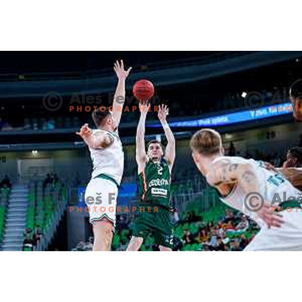 Joseph Girard III in action during BKT EuroCup 2025/2026 basketball match between Cedevita Olimpija (SLO) and Slask Wroclaw (POL) in SRC Stozice, Ljubljana, Slovenia on December 4, 2025