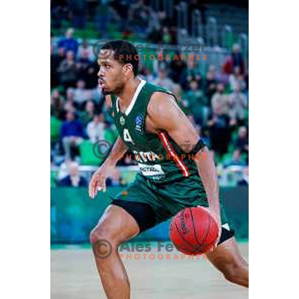 in action during BKT EuroCup 2025/2026 basketball match between Cedevita Olimpija (SLO) and Slask Wroclaw (POL) in SRC Stozice, Ljubljana, Slovenia on December 4, 2025