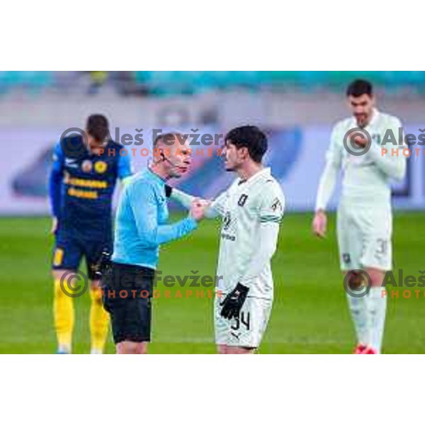 in action during Pivovarna Union Slovenian Cup eight-final football match between Olimpija and Celje in SRC Stozice, Slovenia on December 4, 2025