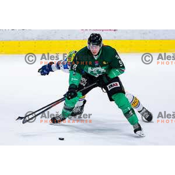 of SZ Olimpija in action during IceHL 2025/2026 ice-hockey match between SZ Olimpija and VSV in Tivoli Hall, Ljubljana, Slovenia on December 5, 2025