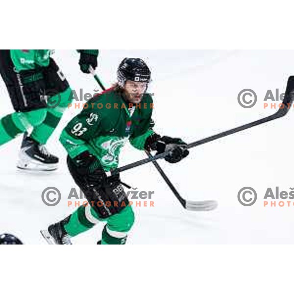 of SZ Olimpija in action during IceHL 2025/2026 ice-hockey match between SZ Olimpija and VSV in Tivoli Hall, Ljubljana, Slovenia on December 5, 2025