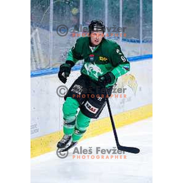 of SZ Olimpija in action during IceHL 2025/2026 ice-hockey match between SZ Olimpija and VSV in Tivoli Hall, Ljubljana, Slovenia on December 5, 2025