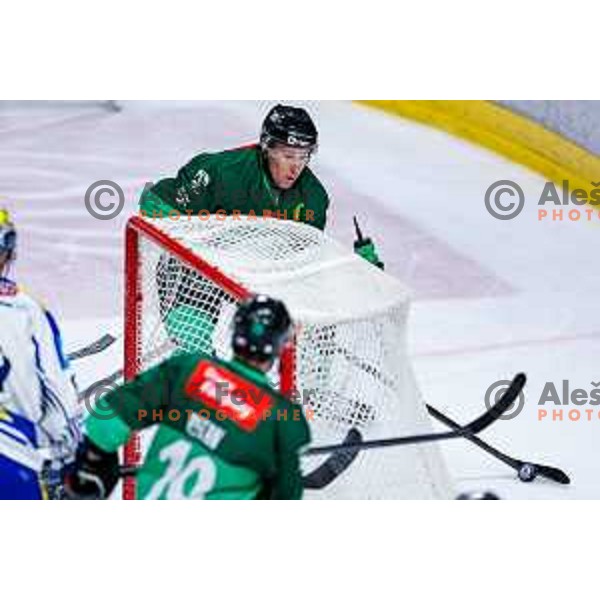 of SZ Olimpija in action during IceHL 2025/2026 ice-hockey match between SZ Olimpija and VSV in Tivoli Hall, Ljubljana, Slovenia on December 5, 2025