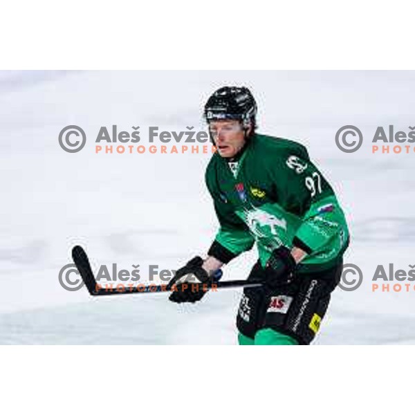 of SZ Olimpija in action during IceHL 2025/2026 ice-hockey match between SZ Olimpija and VSV in Tivoli Hall, Ljubljana, Slovenia on December 5, 2025