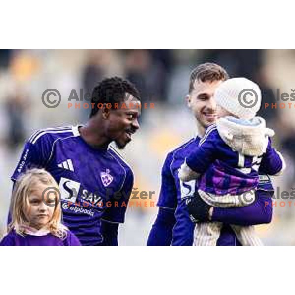 Jean Michael Seri and Jan Repas before Prva liga Telemach 2025/26 football match between NK Maribor and NK Aluminij in Ljudski vrt, Maribor, Slovenia on December 6, 2025. Photo: Jure Banfi
