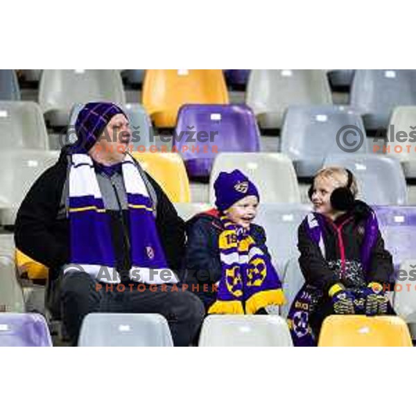 Fans of Maribor during Prva liga Telemach 2025/26 football match between NK Maribor and NK Aluminij in Ljudski vrt, Maribor, Slovenia on December 6, 2025. Photo: Jure Banfi