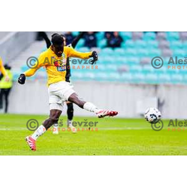 in action during Prva liga Telemach 2025/2026 football match between Bravo Big Bang and Olimpija in Ljubljana, Slovenia on December 7, 2025