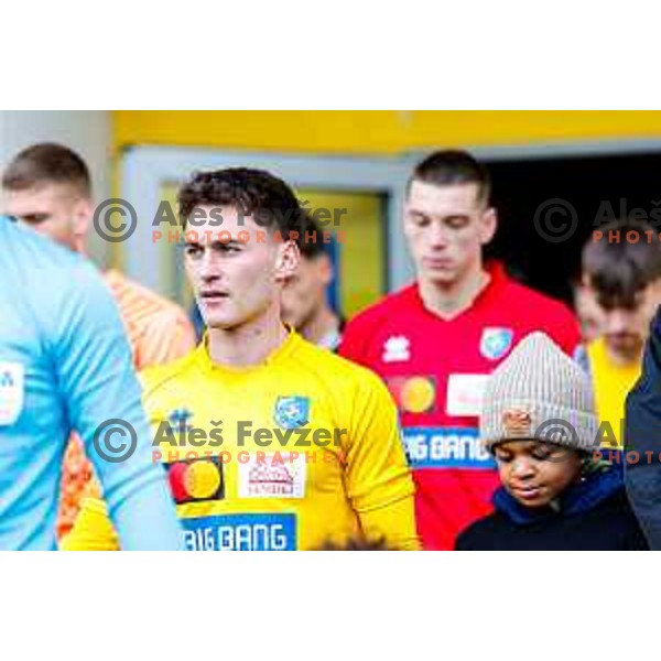 Martin Pecar in action during Prva liga Telemach 2025/2026 football match between Bravo Big Bang and Olimpija in Ljubljana, Slovenia on December 7, 2025