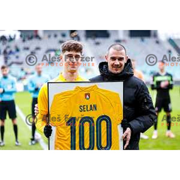 in action during Prva liga Telemach 2025/2026 football match between Bravo Big Bang and Olimpija in Ljubljana, Slovenia on December 7, 2025