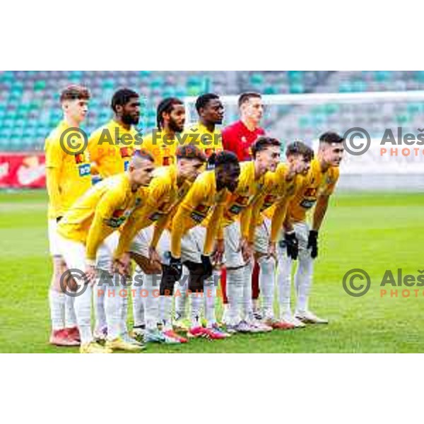 in action during Prva liga Telemach 2025/2026 football match between Bravo Big Bang and Olimpija in Ljubljana, Slovenia on December 7, 2025