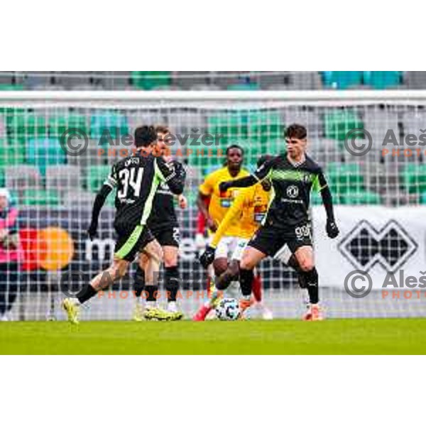 in action during Prva liga Telemach 2025/2026 football match between Bravo Big Bang and Olimpija in Ljubljana, Slovenia on December 7, 2025