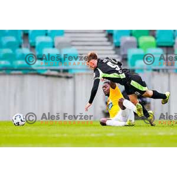 in action during Prva liga Telemach 2025/2026 football match between Bravo Big Bang and Olimpija in Ljubljana, Slovenia on December 7, 2025