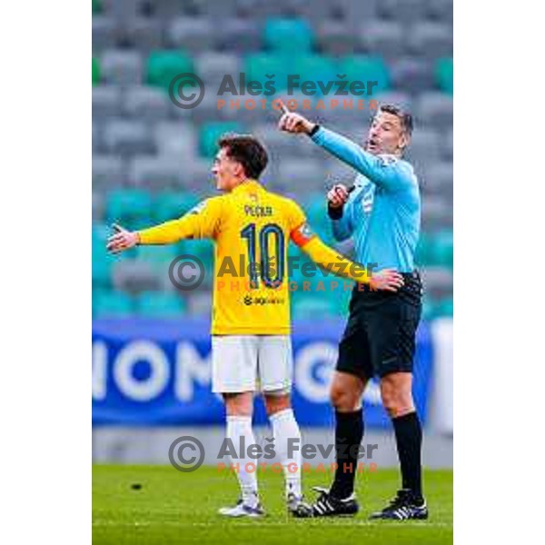 Referee Slavko Vincic during Prva liga Telemach 2025/2026 football match between Bravo Big Bang and Olimpija in Ljubljana, Slovenia on December 7, 2025 