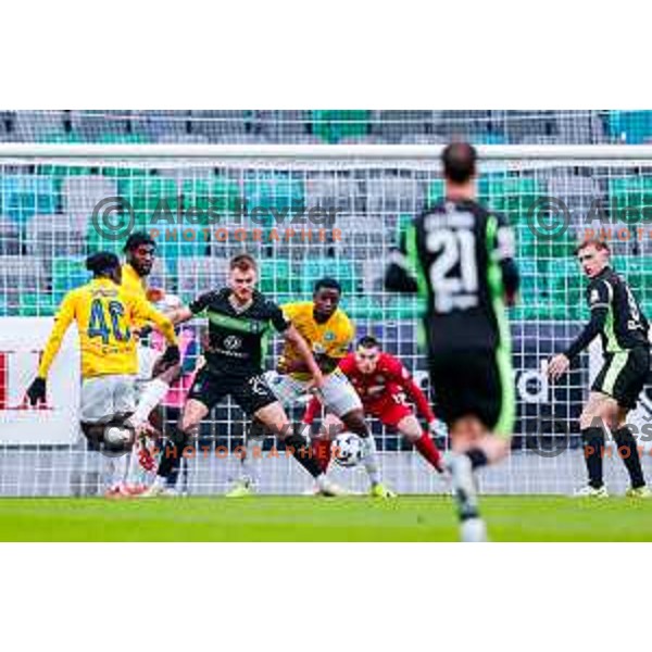 in action during Prva liga Telemach 2025/2026 football match between Bravo Big Bang and Olimpija in Ljubljana, Slovenia on December 7, 2025