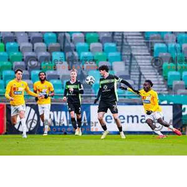 in action during Prva liga Telemach 2025/2026 football match between Bravo Big Bang and Olimpija in Ljubljana, Slovenia on December 7, 2025