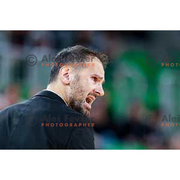 in action during AdmiralBet ABA League 2025/2026 basketball match between Cedevita Olimpija and Perspektiva Ilirija in SRC Stozice, Ljubljana, Slovenia on December 7, 2025