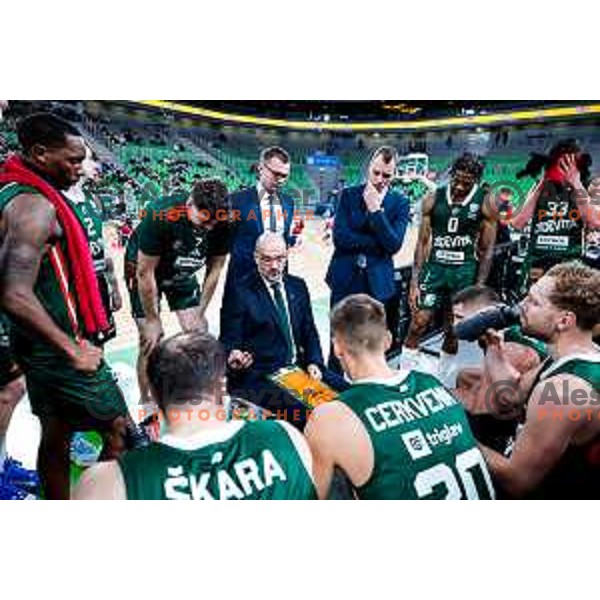 in action during AdmiralBet ABA League 2025/2026 basketball match between Cedevita Olimpija and Perspektiva Ilirija in SRC Stozice, Ljubljana, Slovenia on December 7, 2025