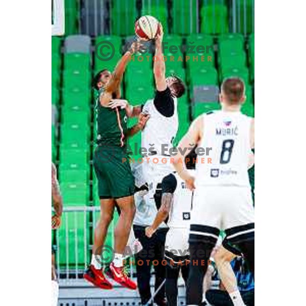 in action during AdmiralBet ABA League 2025/2026 basketball match between Cedevita Olimpija and Perspektiva Ilirija in SRC Stozice, Ljubljana, Slovenia on December 7, 2025