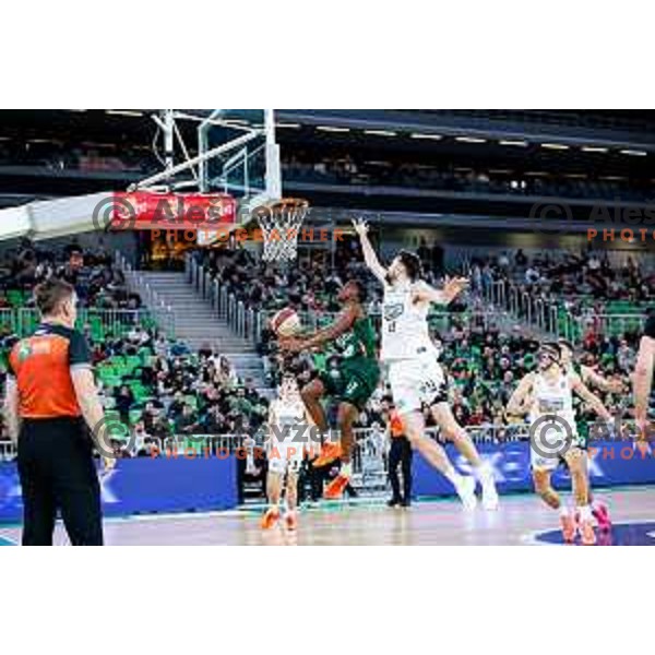 in action during AdmiralBet ABA League 2025/2026 basketball match between Cedevita Olimpija and Perspektiva Ilirija in SRC Stozice, Ljubljana, Slovenia on December 7, 2025